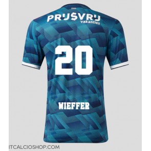 Feyenoord Mats Wieffer #20 Seconda Maglia 2023-24 Manica Corta